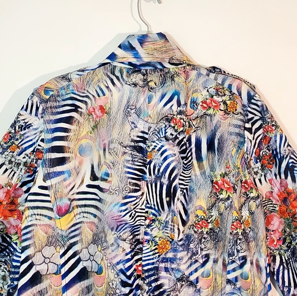 Etoile Du Monde Multicolor Button Jacket - Picture 13 of 16